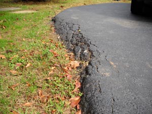 Cracking sides of driveway